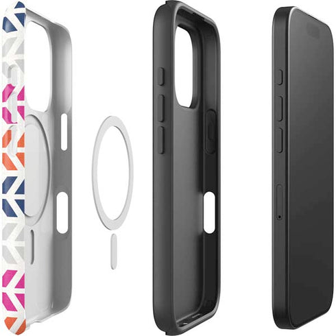 Striped Chevron iPhone 16 Pro Magsafe Impact Case